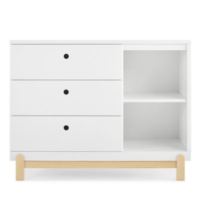 Delta Children - Poppy 3 Drawer Dresser with Cubbies and Interlocking Drawers