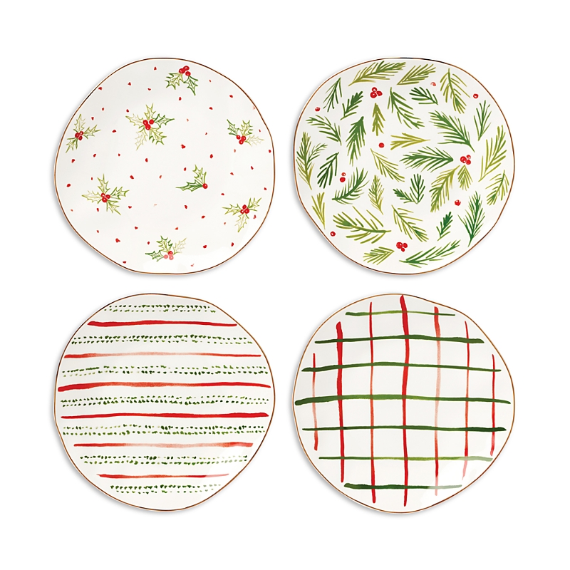 Lenox Bayberry 4-piece Dessert Plates Set In Ivory