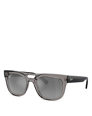 Ray Ban Ray-ban Phil Square Sunglasses, 54mm In Grey/gray Mirrored Polarized Gradient