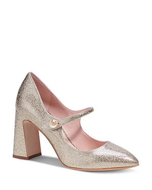 Kate Spade Maren Pointed Toe Pump In Silver/gold