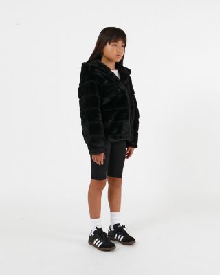 Unisex Goldy Faux Fur Short Coat - Little Kid, Big Kid