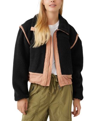 Free People Free People Courtside Fleece Jacket Bloomingdale's
