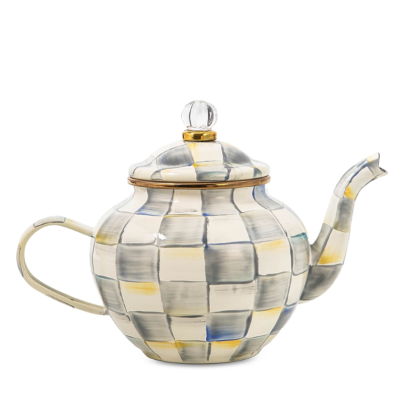Mackenzie-childs Sterling Check 4-cup Teapot In Multi