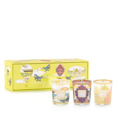 Baobab Collection - Trio of Travel Candles: Rio-Mexico-Miami