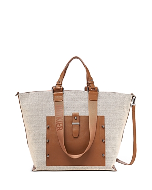 Shop Botkier Warren Extra Large Linen Tote In Natural