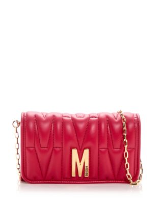 Moschino - Logo Quilted Leather Chain Wallet
