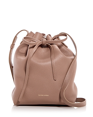 Mansur Gavriel Soft Leather Mini Bucket Bag In Biscotto