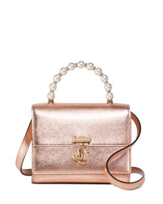 Jimmy Choo - Avenue Metallic Top Handle Convertible Crossbody
