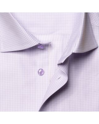 Contemporary Fit Micro Check Textured Cotton-Tencel&reg; Dress Shirt