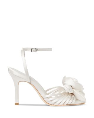 Women's Rey Square Toe Flower High Heel Sandals