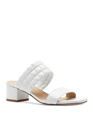 Shop La Canadienne Women's Rossy Slip On Square Toe Sandals In Off White