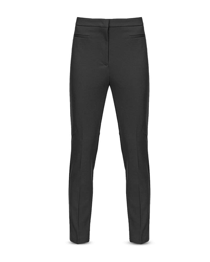 Pinko Slim Leg Pants In Limo Black