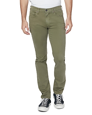 Paige Lennox Slim Fit Jeans in Uniform Green
