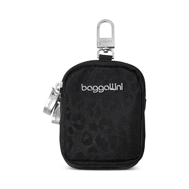 Baggallini On The Go Mini Pouch In Black Cheetah