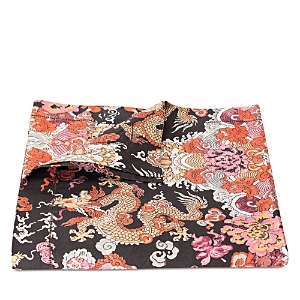 Matouk Schumacher Magic Mountain Tablecloth, 70 X 108 In Chocolate Persimmon