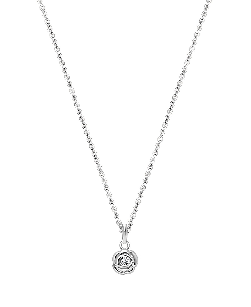 Tiny Blessings Children's 14k Gold Blushing Rose Girls' 12-14 Necklace In K White Gold