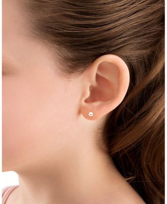 Girls' 14K Gold 4mm Cultured-Pearl Studs Screw Back Earrings - Baby, Little Kid, Big Kid