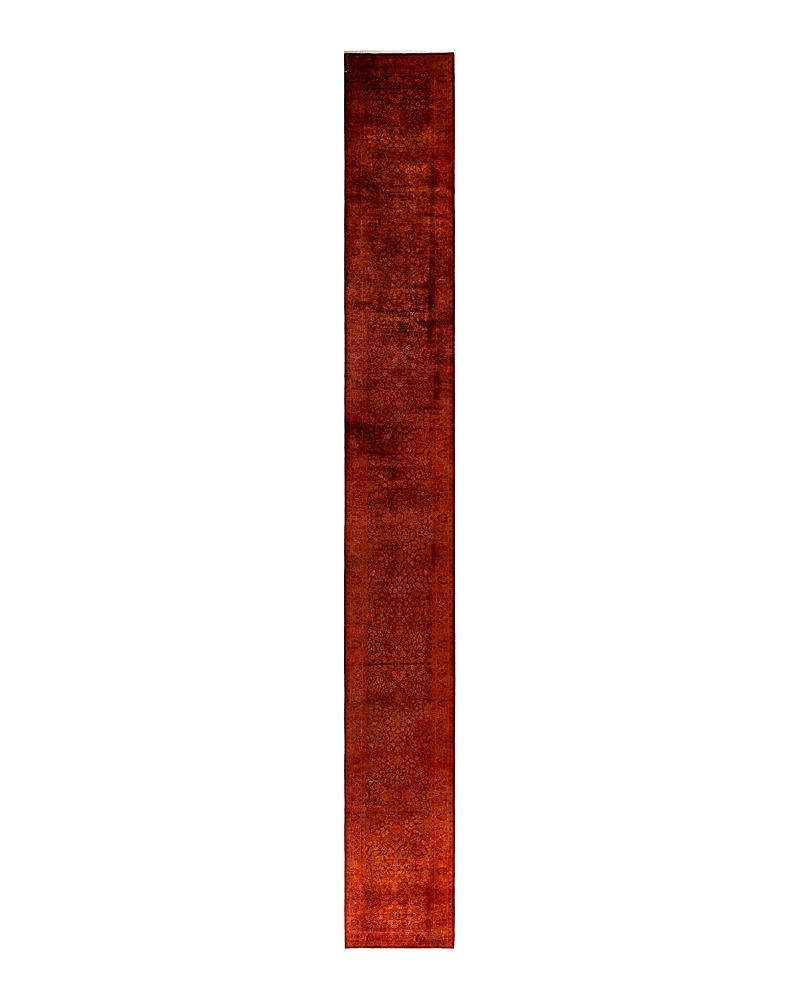 Bloomingdale's Fine Vibrance M1508 Runner Area Rug, 2'8 X 22'9 In Orange