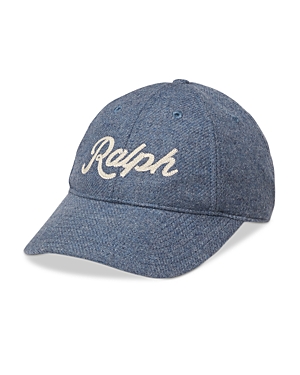 Shop Polo Ralph Lauren Embroidered Wool Twill Ball Cap In Channel Blue