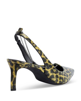 Women's First Night Pointed Toe Slingback High Heel Pumps