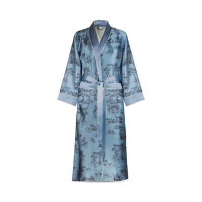 x Sheila Bridges Harlem Toile Silk Robe