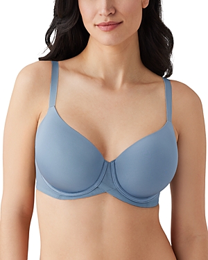 Shop Wacoal Full Figure Ultimate Side Smoother Contour Bra In Windward Blue/ Titan