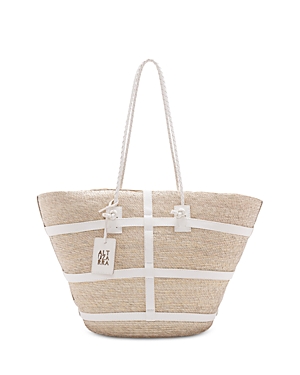 Shop Altuzarra Watermill Large Tote In Natural/white