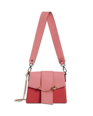 Strathberry Osette Leather Pouch In Pink