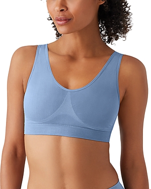 Wacoal B.smooth Wireless Padded Bralette In Windward Blue