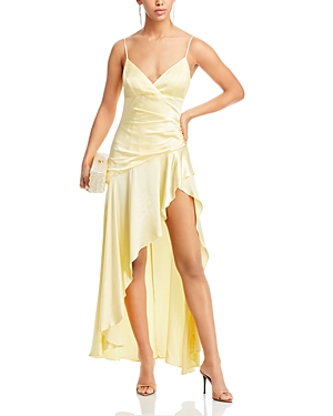 Shop Bardot Sorella High Low Dress In Canary Yellow