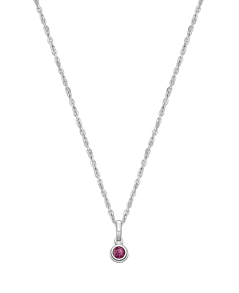 Tiny Blessings Girls' Sterling Silver Tb Birthstone 13-14 Necklace - Children In February