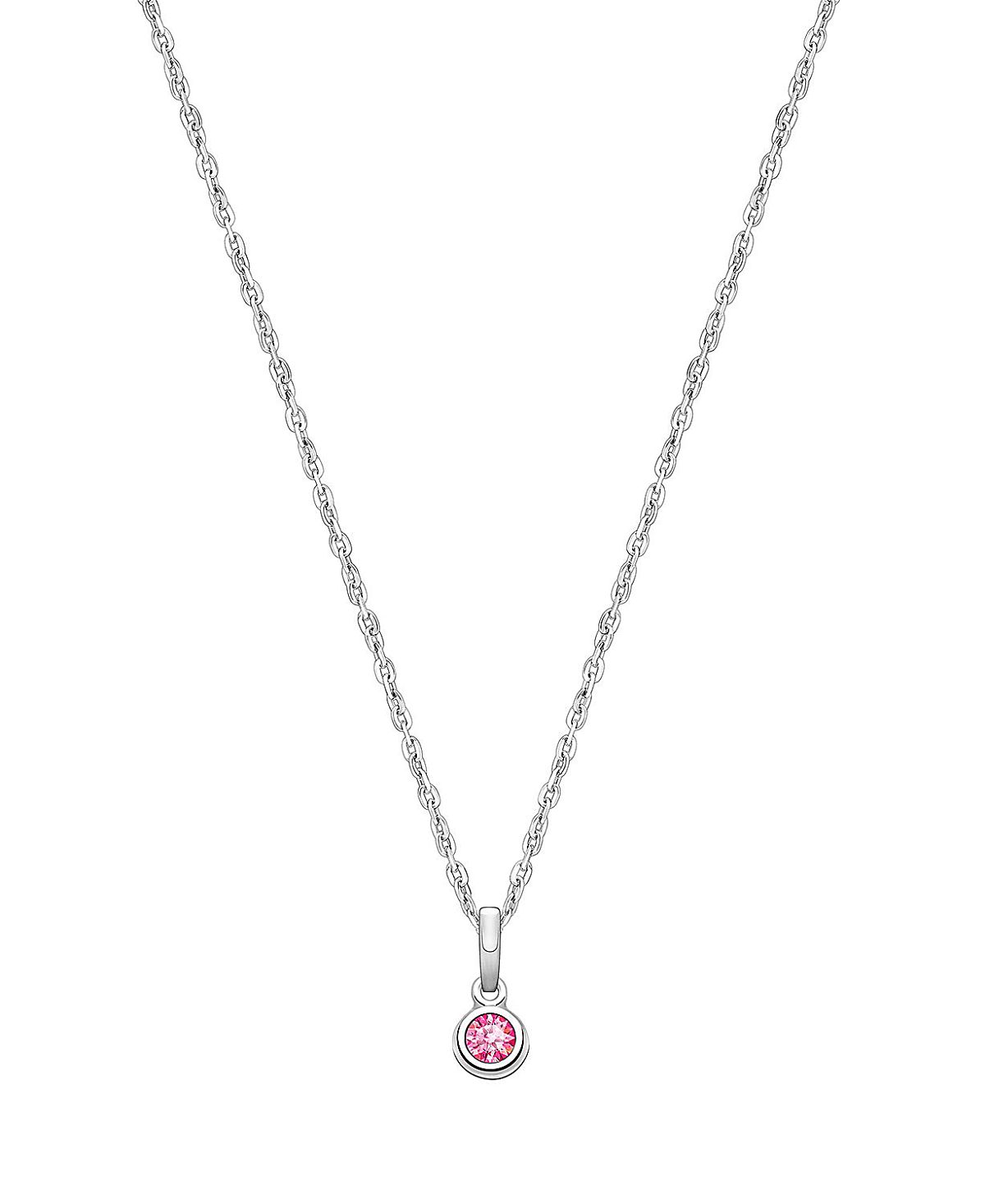 Tiny Blessings Girls' Sterling Silver tB Birthstone 13-14 Necklace - Children