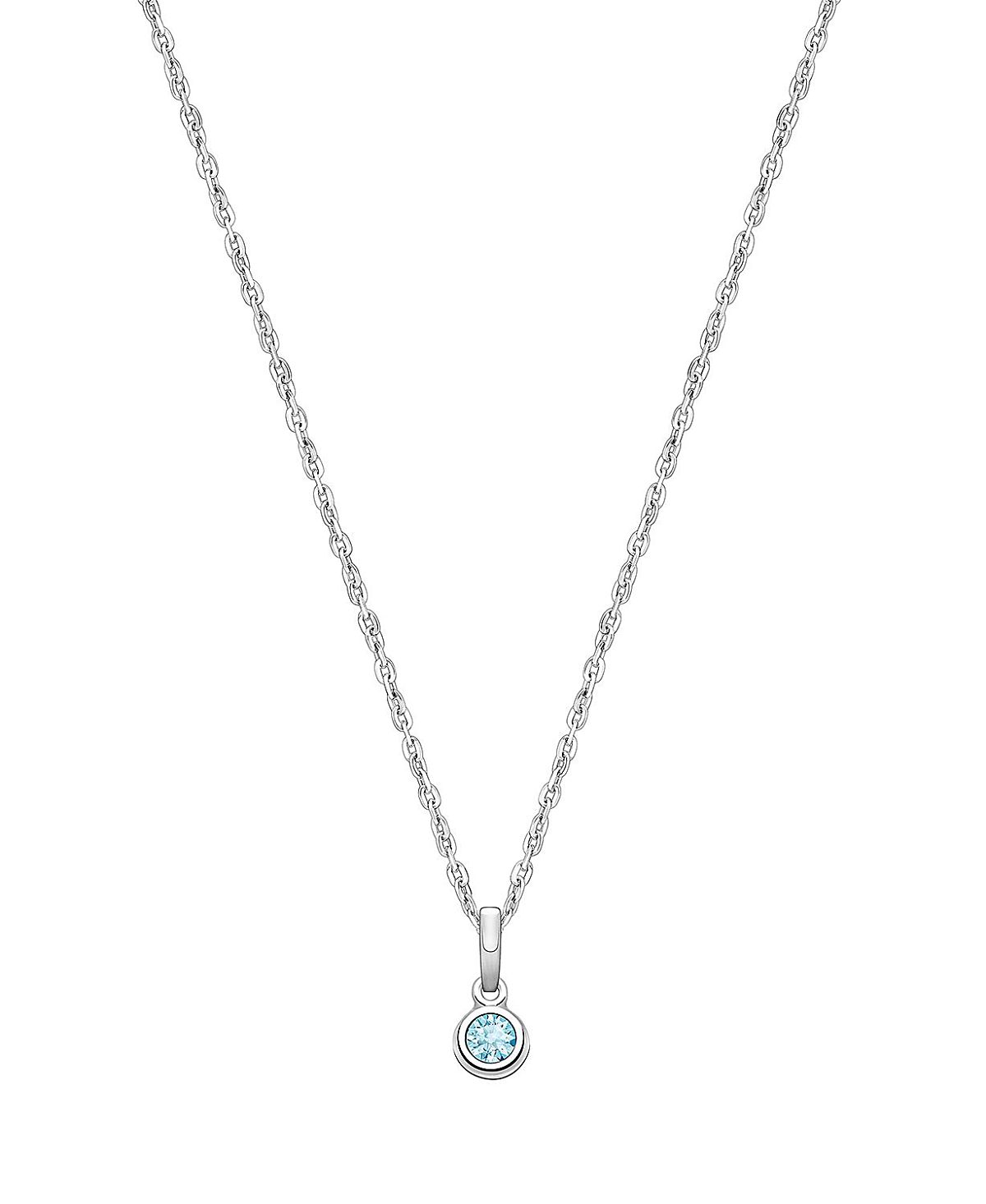 Tiny Blessings Girls' Sterling Silver tB Birthstone 13-14 Necklace - Children