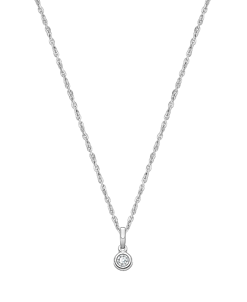 Tiny Blessings Girls' Sterling Silver Tb Birthstone 13-14 Necklace - Children In April
