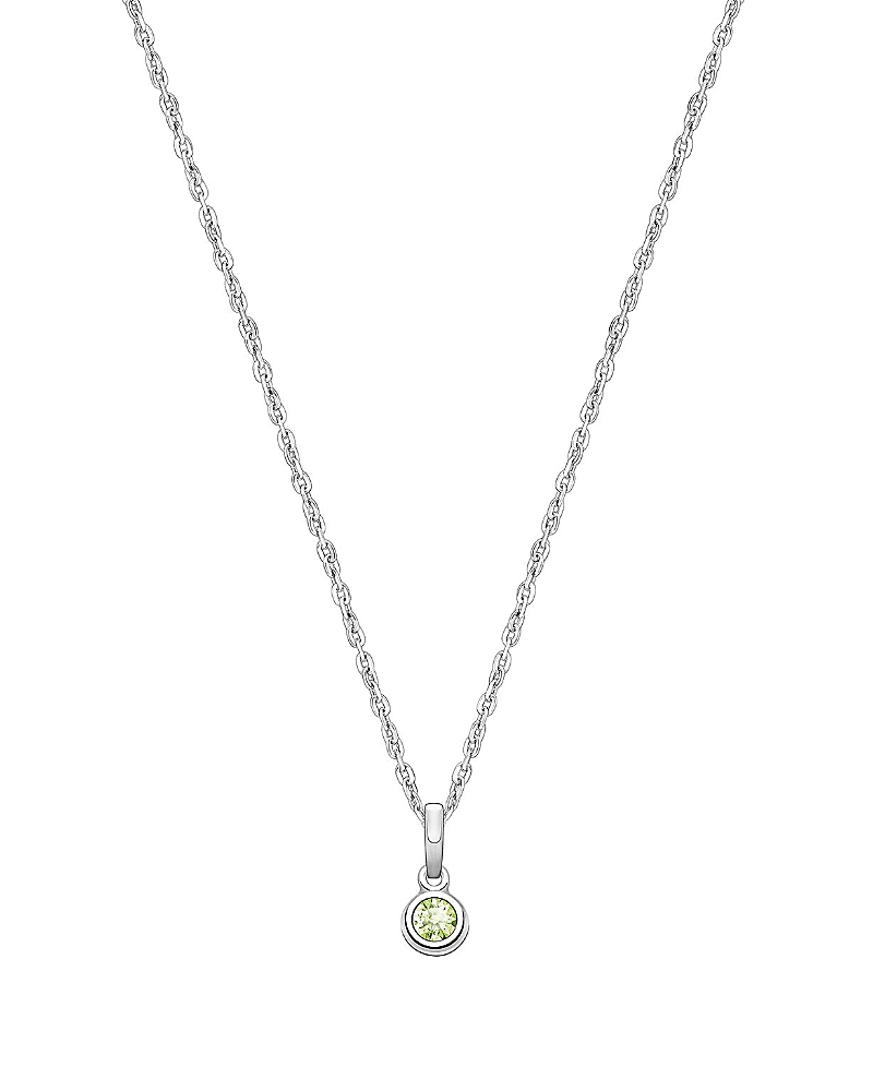 Tiny Blessings Girls' Sterling Silver Tb Birthstone 13-14 Necklace - Children In August