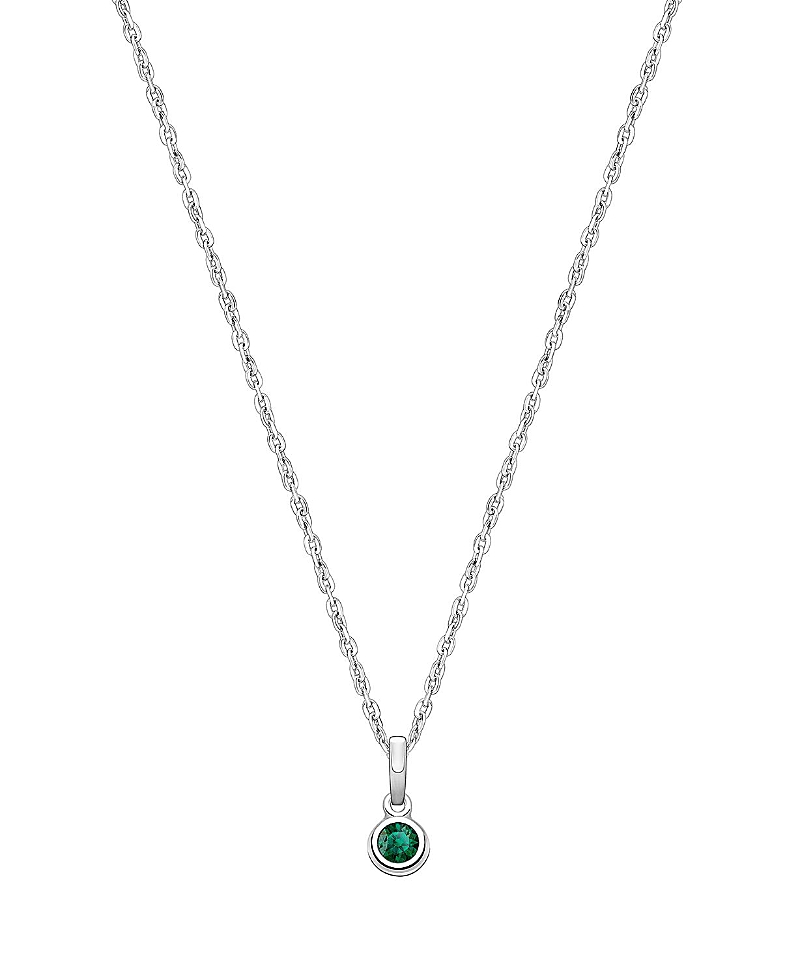 Tiny Blessings Girls' Sterling Silver Tb Birthstone 13-14 Necklace - Children In May