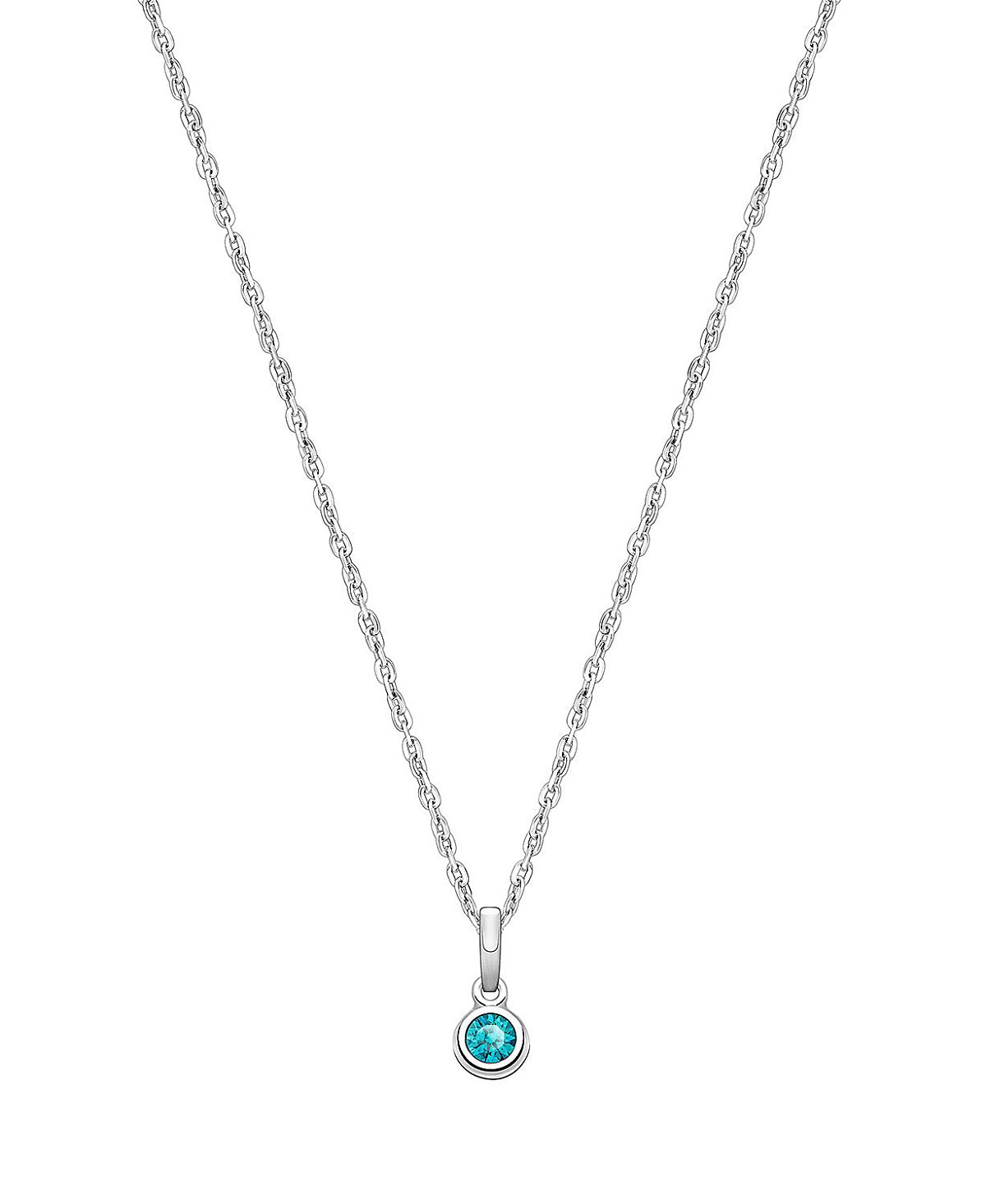 Tiny Blessings Girls' Sterling Silver tB Birthstone 13-14 Necklace - Children