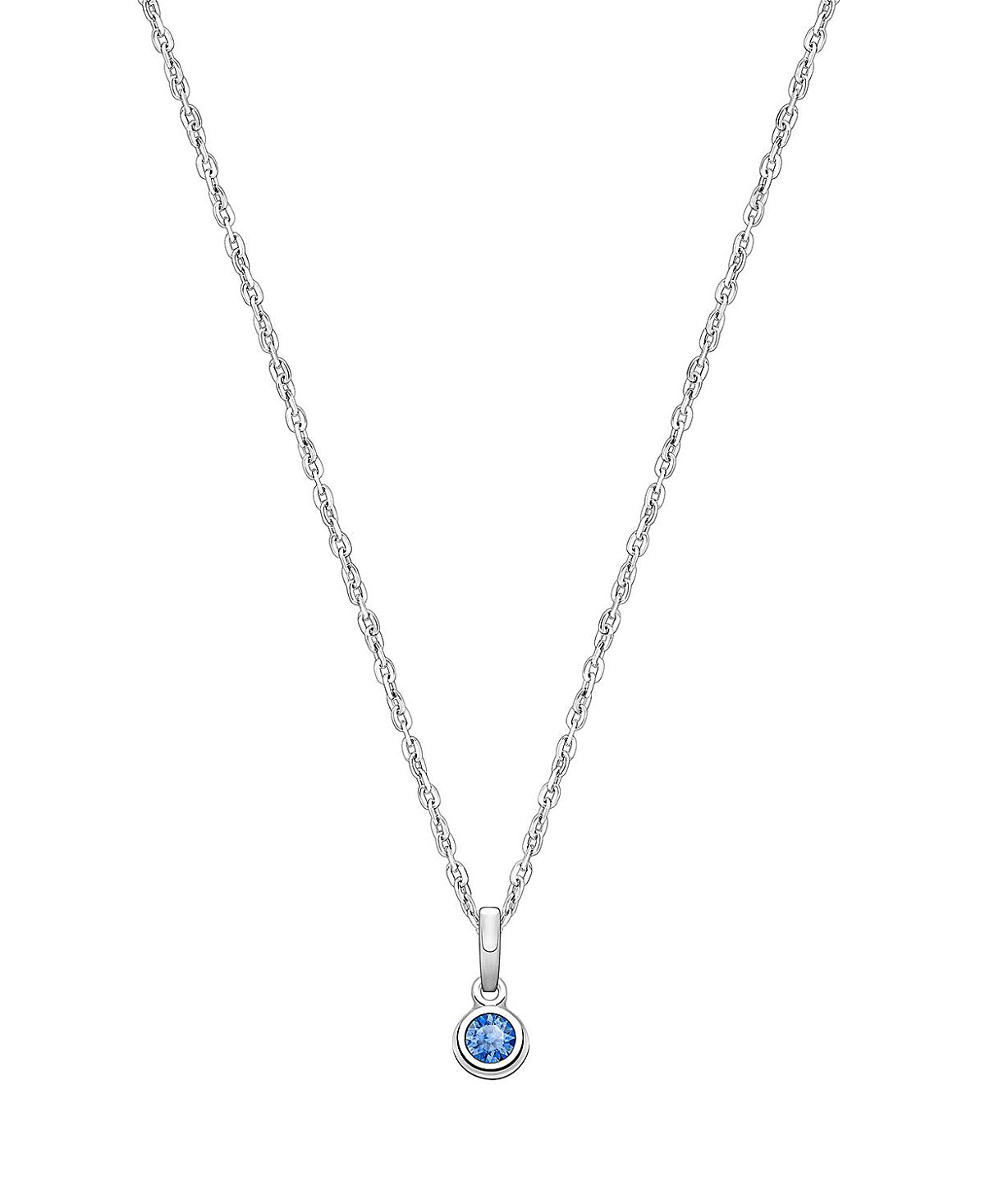 Tiny Blessings Girls' Sterling Silver tB Birthstone 13-14 Necklace - Children