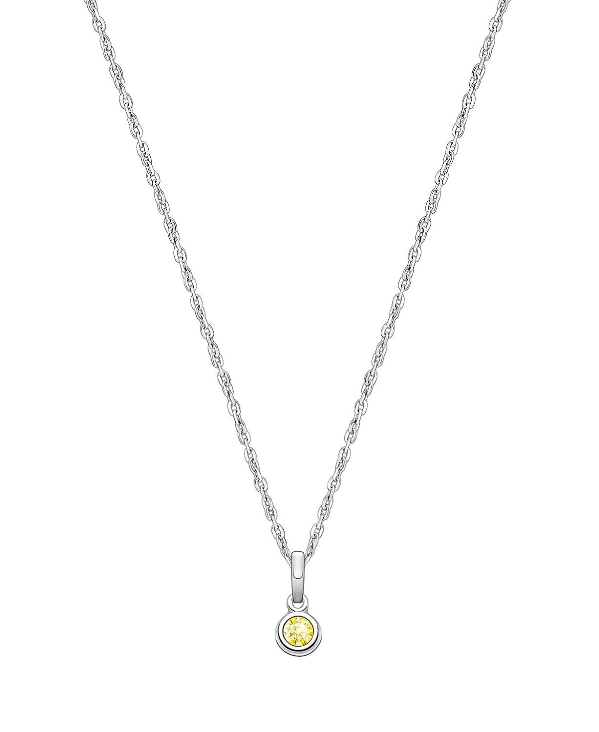 Tiny Blessings Girls' Sterling Silver tB Birthstone 13-14 Necklace - Children
