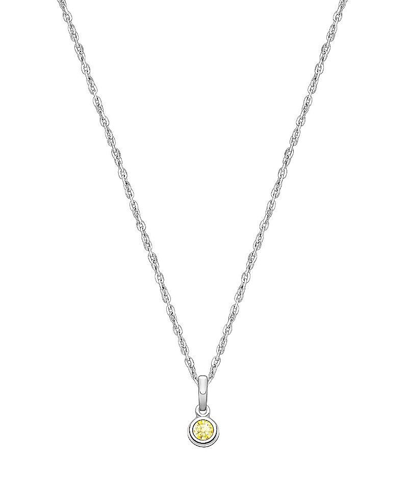 Tiny Blessings Girls' Sterling Silver Tb Birthstone 13-14 Necklace - Children In November