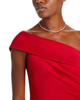 One Shoulder Satin Gown