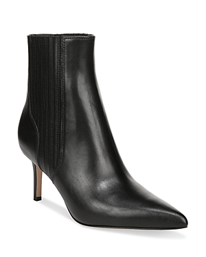 Shop Veronica Beard Women's Lisa 70 Leather Ankle Booties In Black