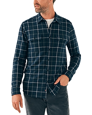 Shop Faherty Legend Sweater Shirt In Low Rider