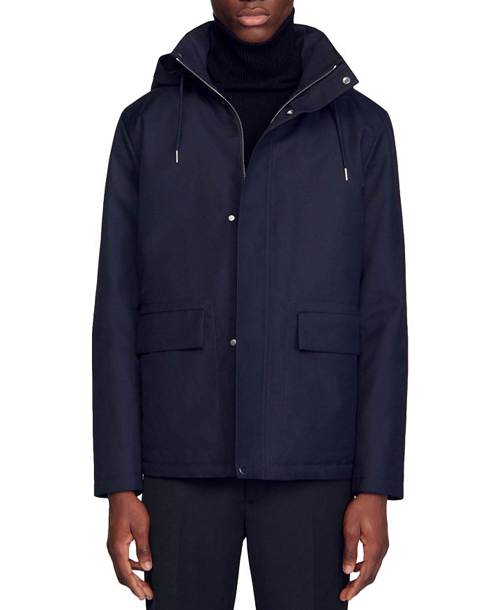 Sandro Quilted Tech Coat | Bloomingdale's