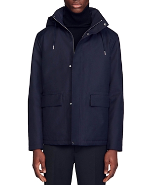 Sandro Quilted Tech Coat