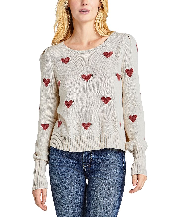 Splendid puff shop sleeve sweater
