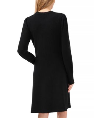 Bow Applique Sweater Dress