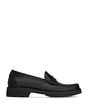 Saint Laurent Le Loafer Chunky Penny Slippers in Smooth Leather