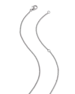 Diamond Mosaic Lariat Necklace in 14K White Gold, 1.0 tcw