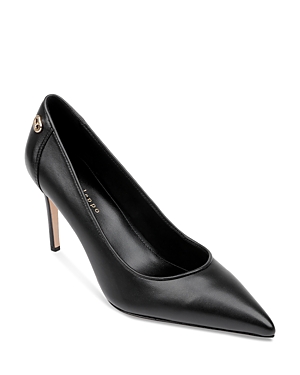 Dee Ocleppo Women's Santorini Pointed Toe High Heel Pumps In Black Leather